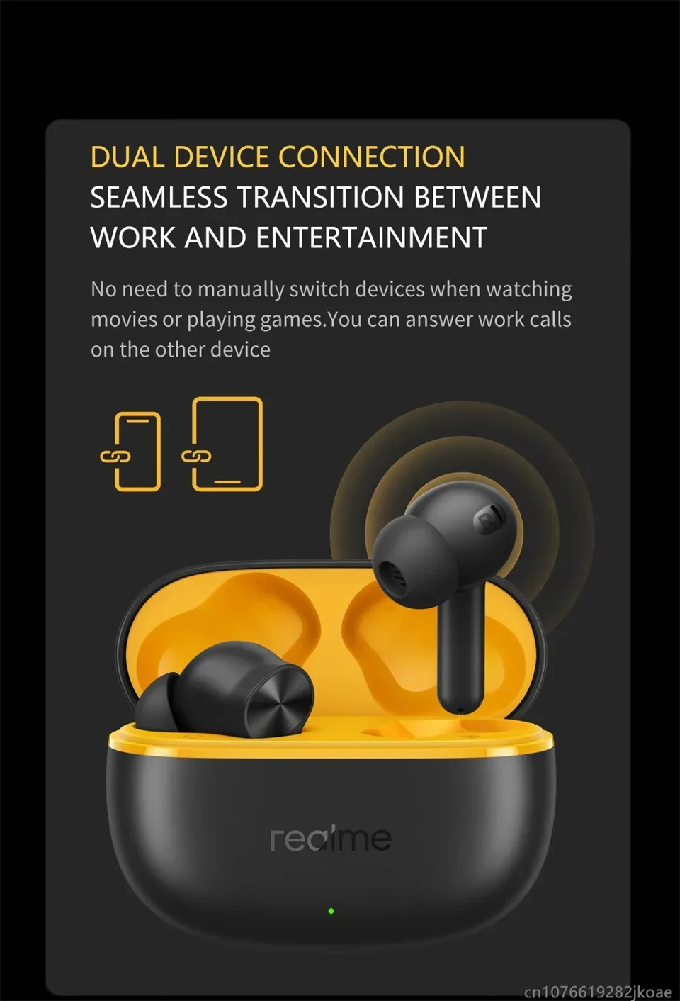 Realme Buds T200 Lite Bluetooth Wireless Headphones Hifi Stereo_voghion.com
