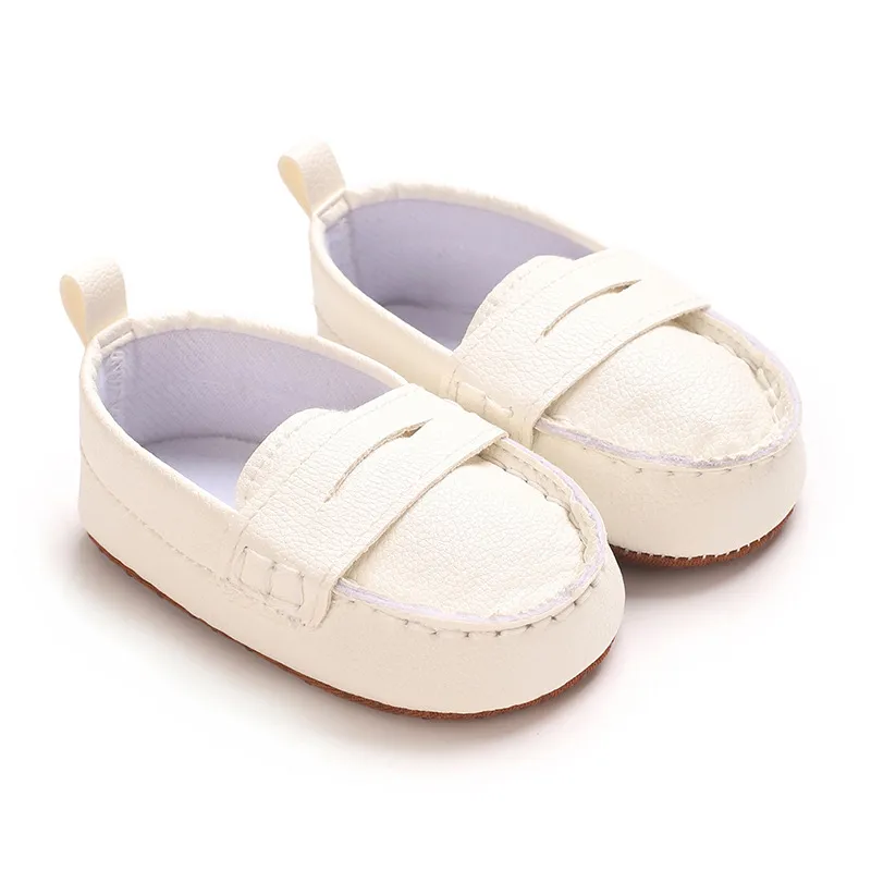 Infant Loafer Shoes Soft Bottom Leather For Baby Boy And Girl_voghion.com