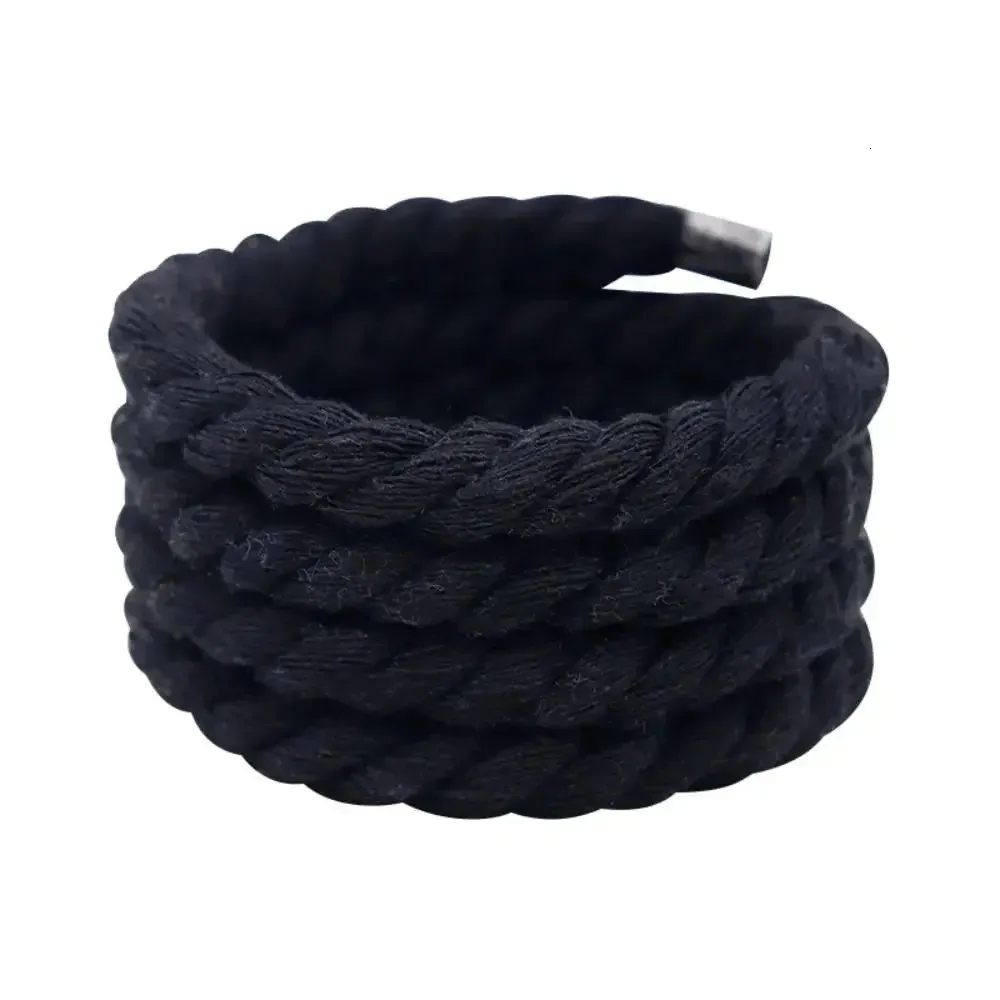 2 pezzi di lacci rotondi spessi in poliestere e cotone di alta qualità, tinta unita, larghezza 0,8 cm, 120 cm, 10 colori, lacci per scarpe audaci 250114_voghion.com