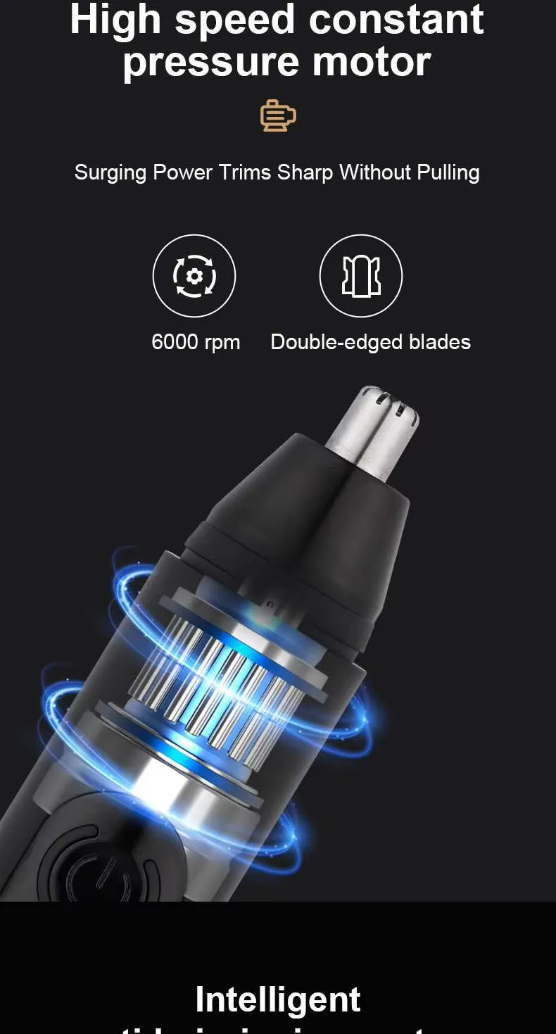 Electric Nose/Ear Trimmer - Low Noise Portable_voghion.com