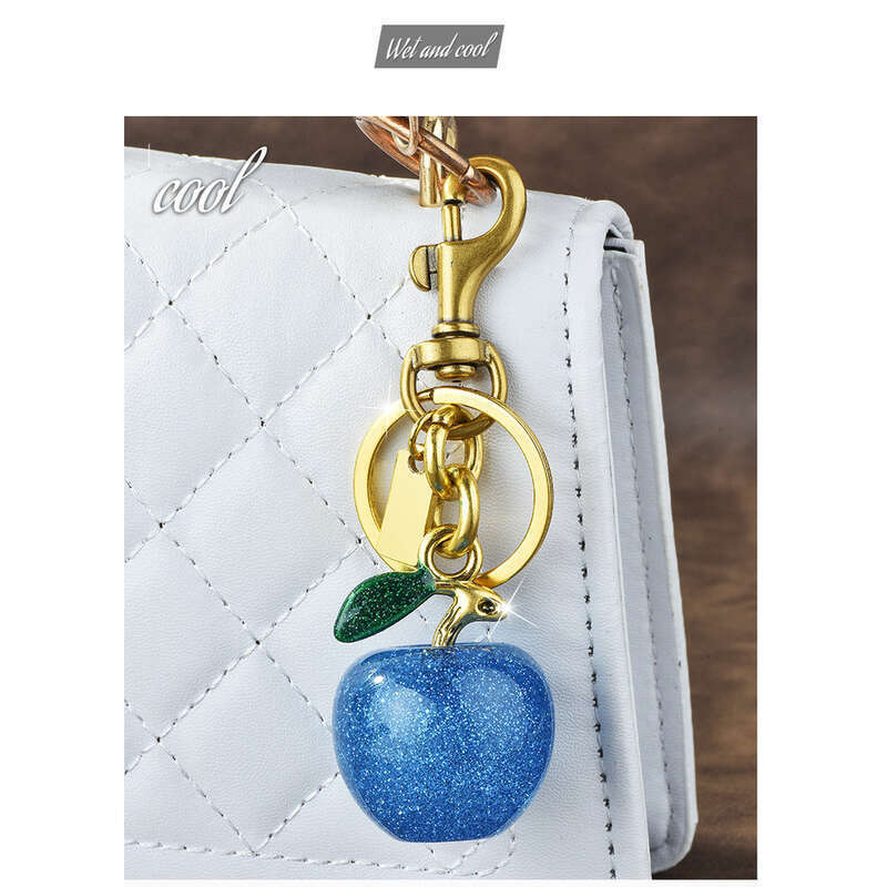 Borsa portachiavi a forma di frutta, ciondolo alla moda, portachiavi, accessorio personalizzato_voghion.com