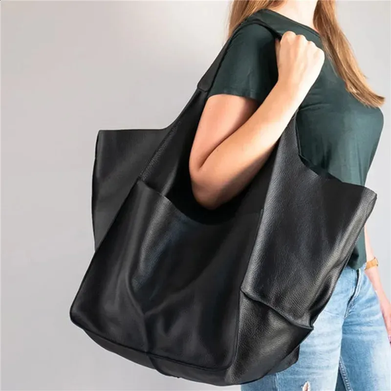 Borsa a tracolla grande in pelle PU da donna, borsa da lavoro, borsa a tracolla morbida, borsa oversize da donna, bolsa feminina_voghion.com