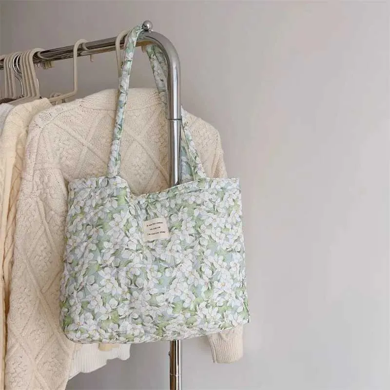 Bavlněná taška ral Tote Bag pro Wen, módní nadýchaná kabelka s polstrovanou obuví, designová nákupní taška Y241109_voghion.com