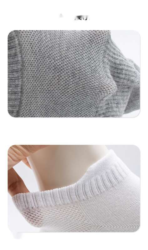 Gekämmt Kotteng Sportslaufsocken fir Hären a Fraen, einfarweg Casual Kuerzschlauchsocken, All-Saison Bootssocken_voghion.com