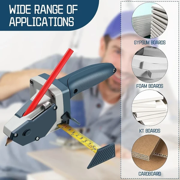 Gipskartonplattenschneider mit 5 m Maßband, Trockenbauplatten-Schneidewerkzeug_voghion.com