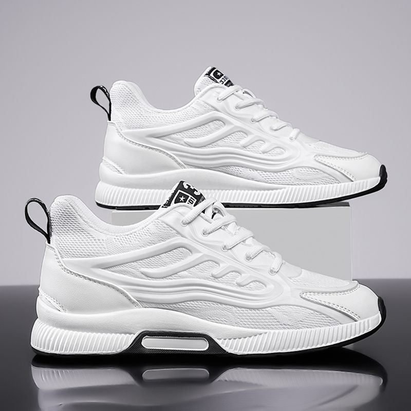 Onzichtbare interne casual heren helling hak hoogte toename grote maat kleine witte schoenen_voghion.com