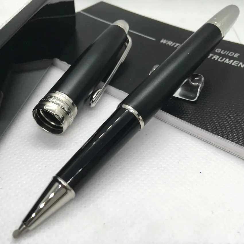 wholesale Großhandel Senden Sie 1 Gratis-Geschenk Ledertasche Mattschwarz Rollerball Kugelschreiber Schule Bürobedarf Mit Seriennummer_voghion.com