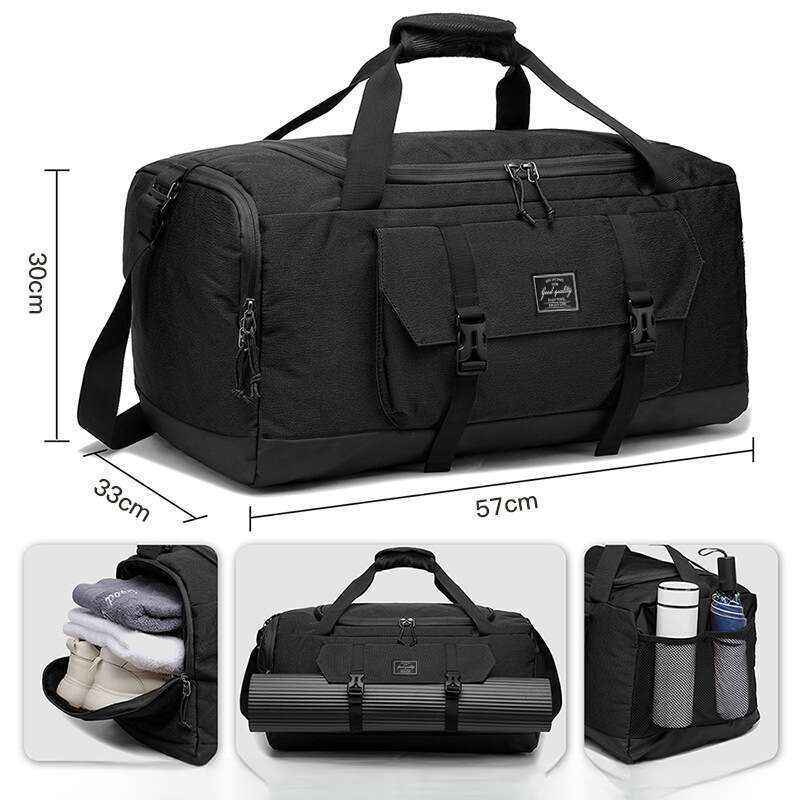 Nueva bolsa de viaje ligera y multifuncional para yoga, deportes y fitness de gran capacidad para hombres._voghion.com