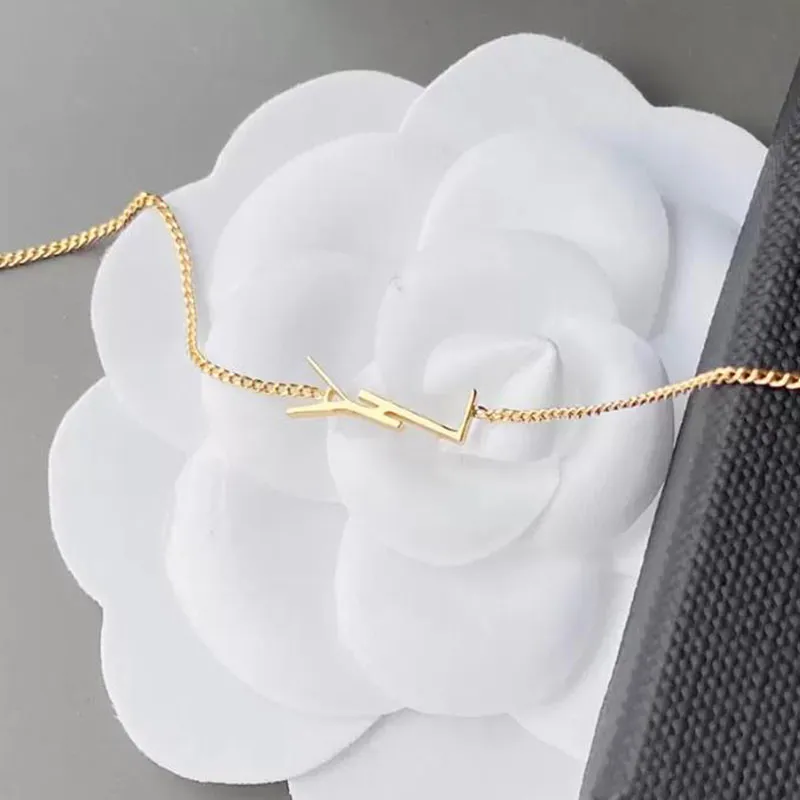 Brățări de damă cu lanț de aur de designer, bijuterii de dragoste, cu pandantiv cu literă Y, pentru femei, cercei cu farmec de nuntă G2205242Z_voghion.com