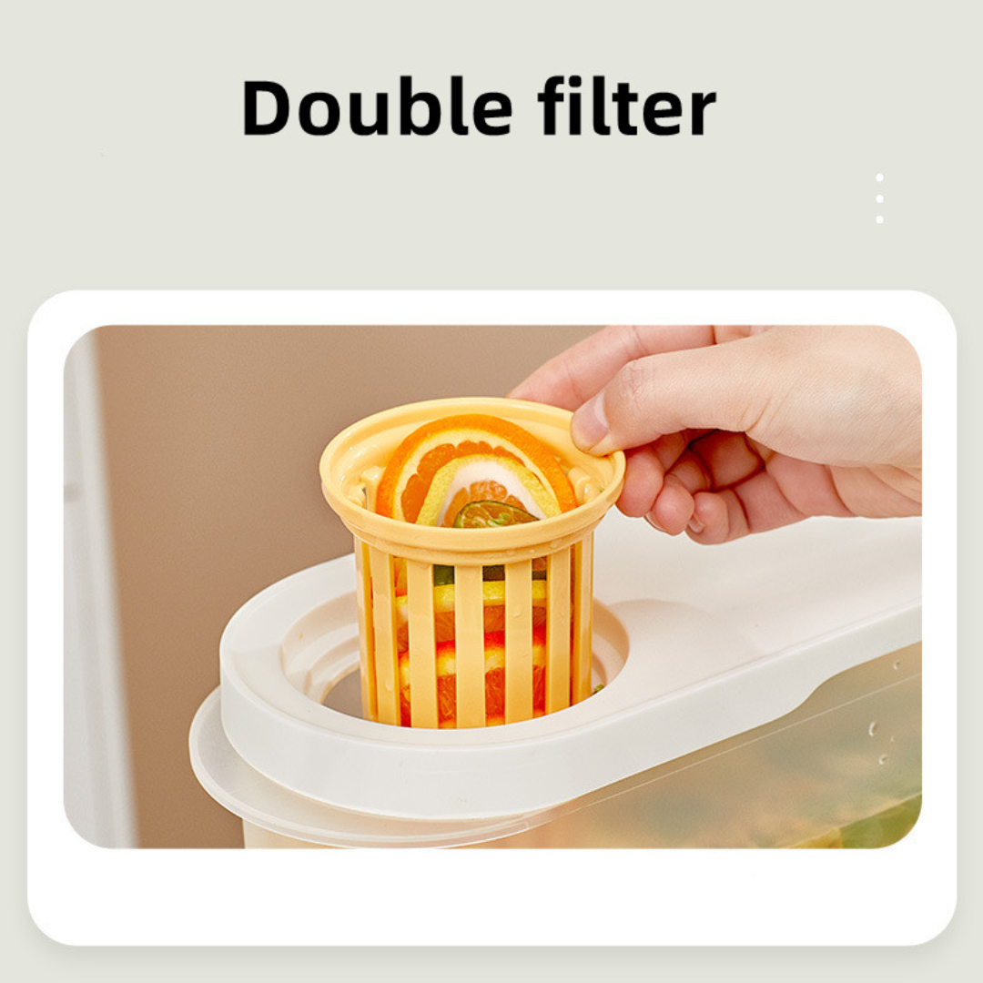 Bouteille d'eau froide avec robinet réfrigérateur domestique pour presser la théière limonade seau de 3,9 L d'eau glacée en été_voghion.com