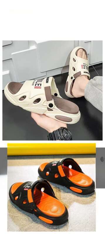 Nuove pantofole estive con fondo spesso antiscivolo One Word Drag da uomo, scarpe comode e comode per il tempo libero, per interni ed esterni_voghion.com