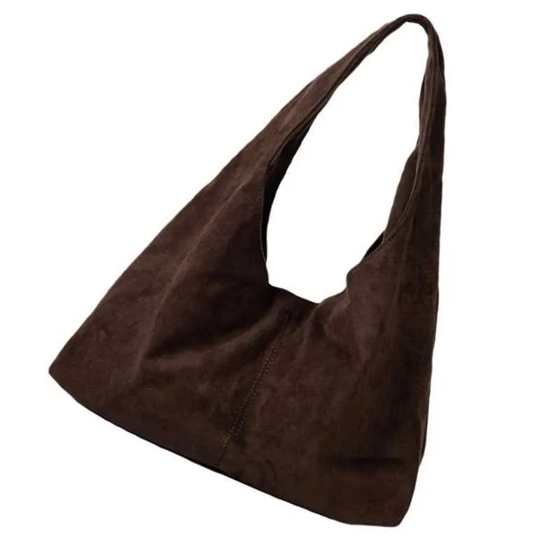 Borsa a tracolla singola retrò casual invernale da donna, borsa larga sotto le ascelle, adatta per vari OcnC241214_voghion.com