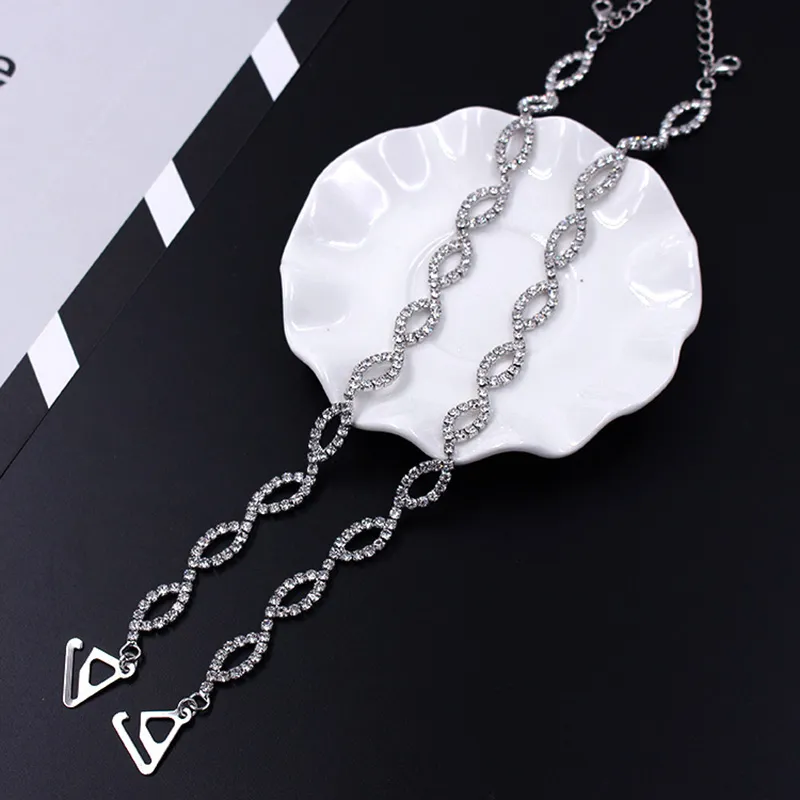 Chaînes Femmes Réglable Soutien-Gorge Support Antidérapant Sangle Strass Cristal Chaîne D'épaule Sexy Mode Mariage Bijoux De Mariée_voghion.com