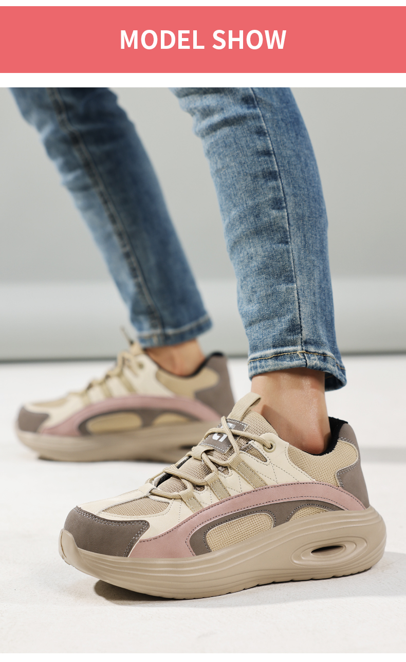 Scarpe antinfortunistiche GUYISA da donna con punta in acciaio, scarpe da lavoro leggere e morbide F129_voghion.com