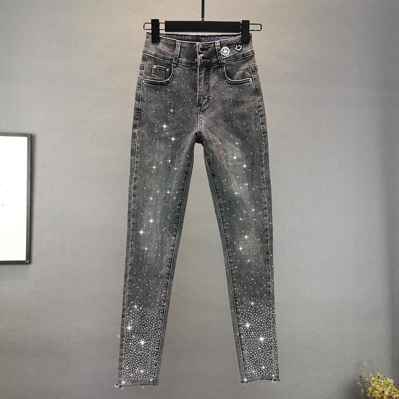 Kvinnors nya, stretchiga slim fit kraftiga hetborrade pennbyxor för kvinnor_voghion.com