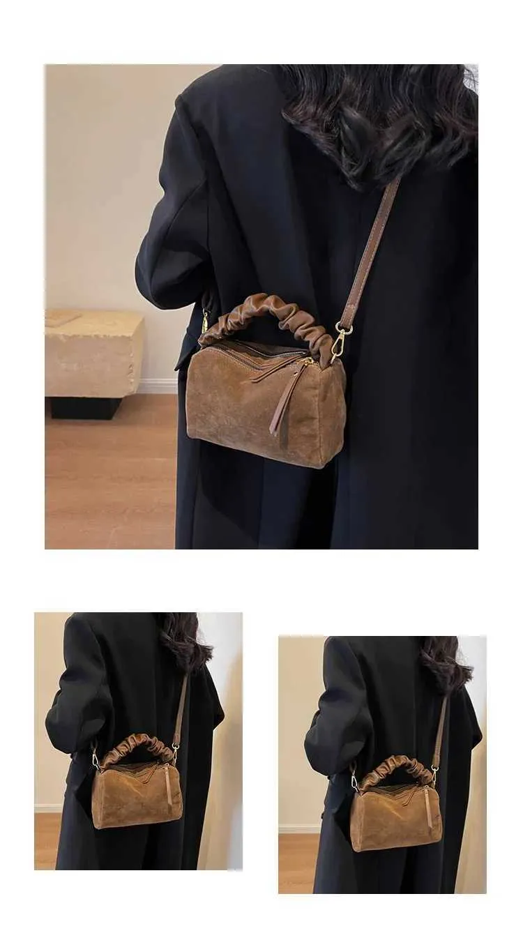 Sacs à bandoulière légers en PU pour femmes avec fermeture éclair tendance 2024 Design à plis tendance Bolsas Para MujeresC241103_voghion.com