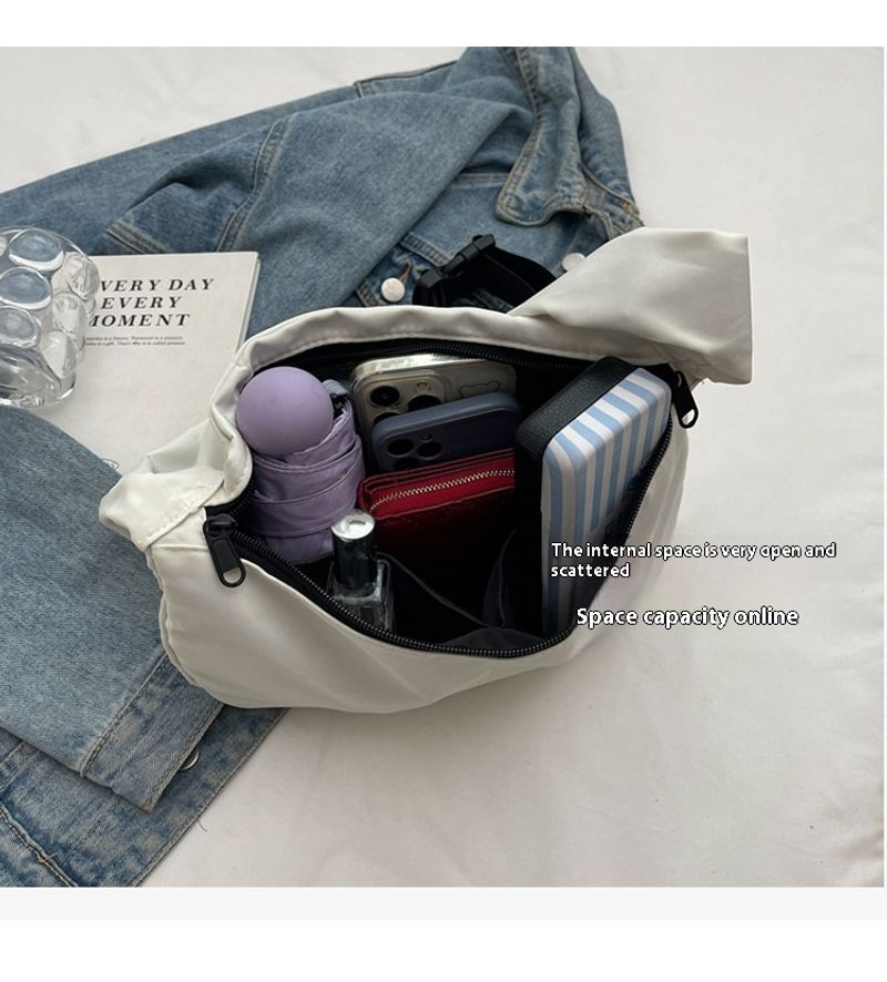 2024 Neue lässige, vielseitige, leichte Canvas-Tasche für Damen, einfache und modische Knödeltasche, große Kapazität,_voghion.com