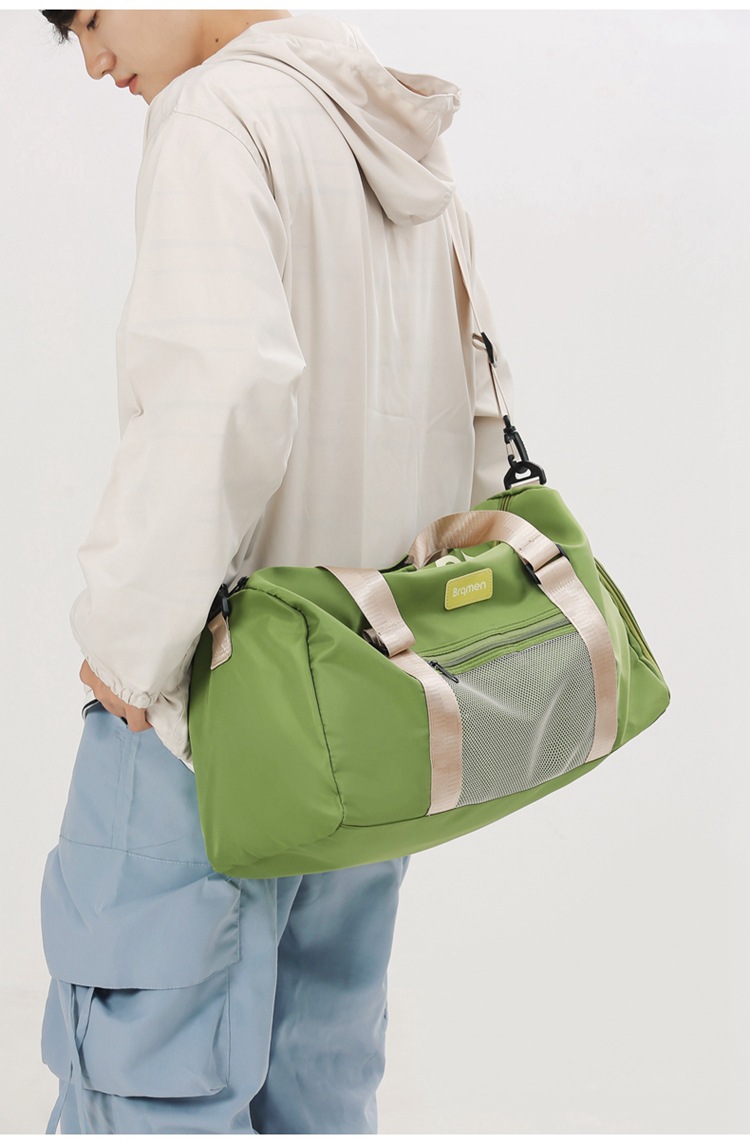 Men's and women's wet dry separation fitness bag, outdoor travel with shoe compartment luggage bag, can be used as a lever handbag_voghion.com