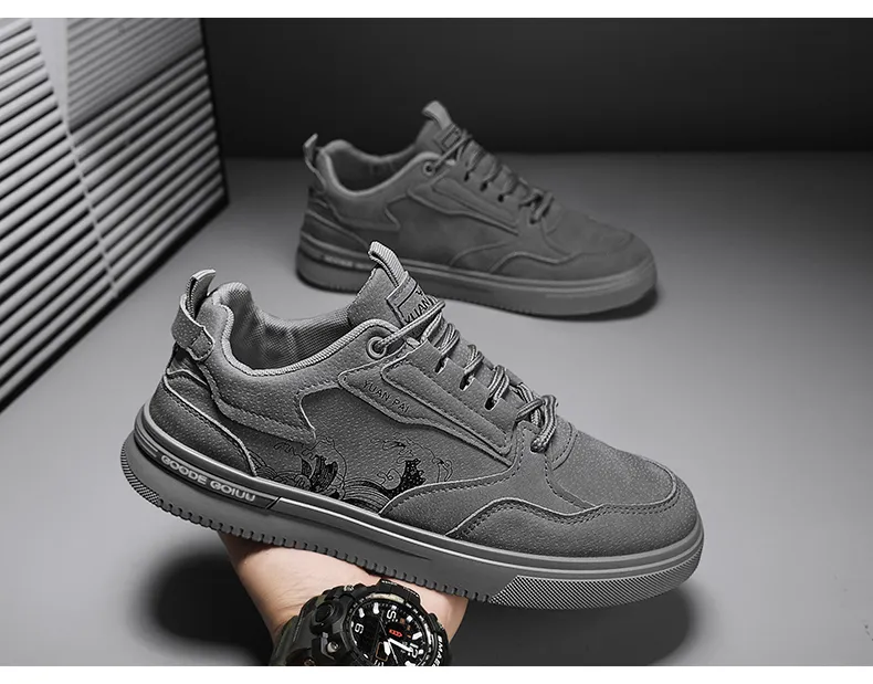 CYYTL Herrenschuhe Casual Sneakers Leder Plattform Modedesigner Sport Outdoor Laufen Arbeit Sicherheit Tennis Männliche Halbschuhe_voghion.com