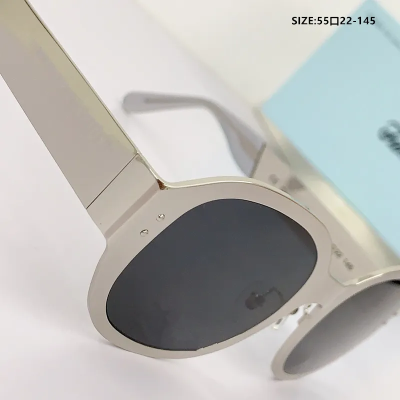 Sunglasses 2024 Women's Oval Fashionable And Retro Men's White Black Anti Glare Glasses_voghion.com