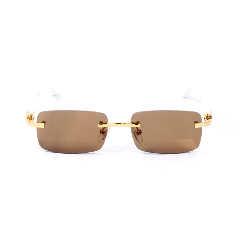 Classic Wooden Sunglasses Unisex White Series C-shaped Mahogany Gold Tea Gray Men Optical Frame Ladies Prescription_voghion.com