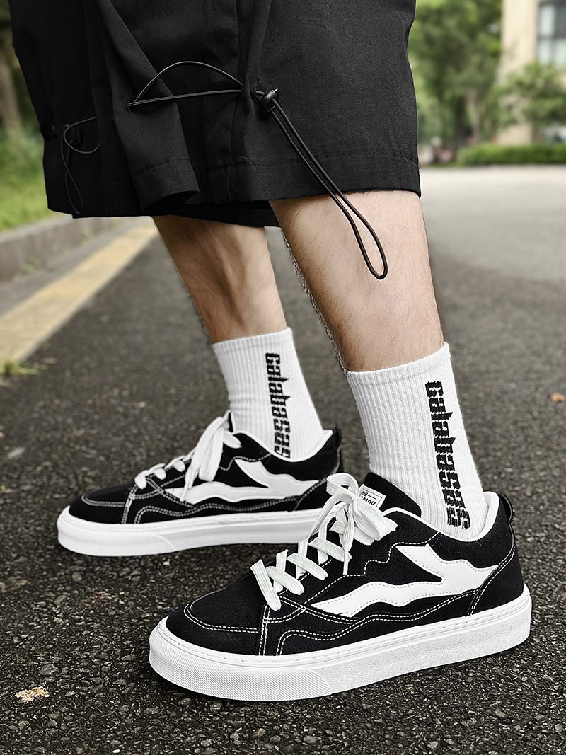 Neue Student Casual Canvas Herrenmode Board Schuhe_voghion.com