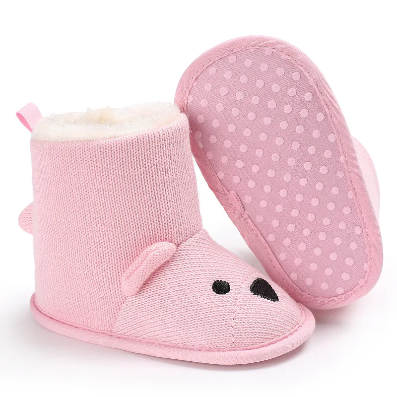 Infant Winter Baby Toddler Newborn Cute Cartoon Bear Shoes Cutefeet Girls Boys Little Kid First Walkers Snow Boots_desvips.com