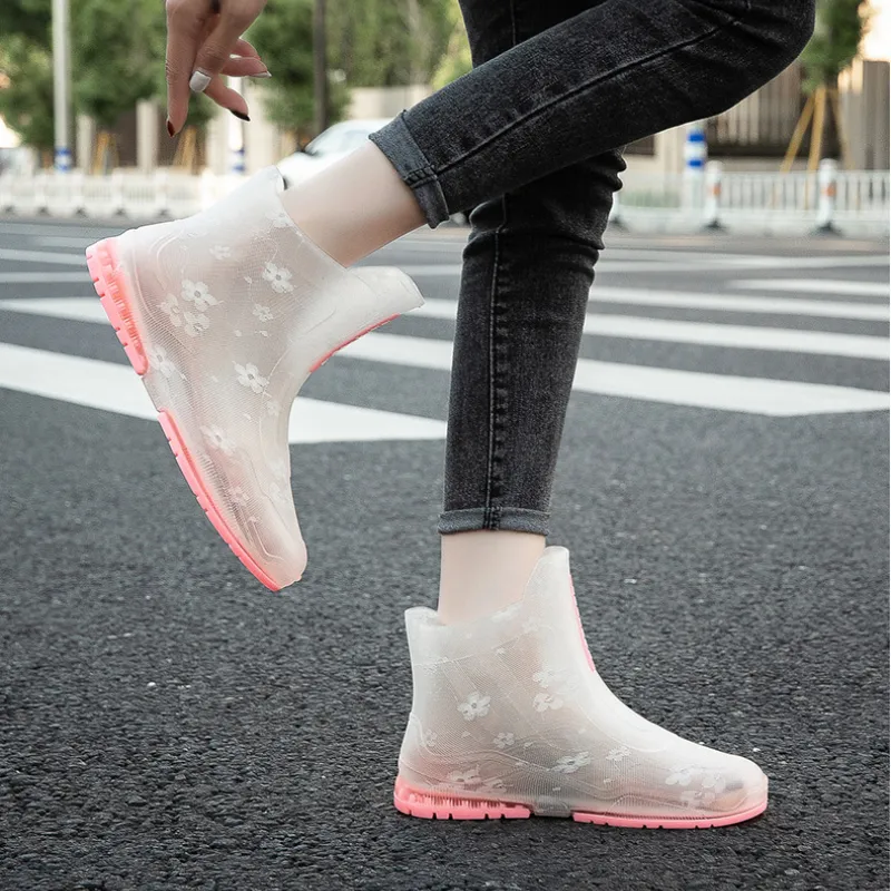 Stivali da pioggia donna impermeabili antiscivolo alla moda_voghion.com