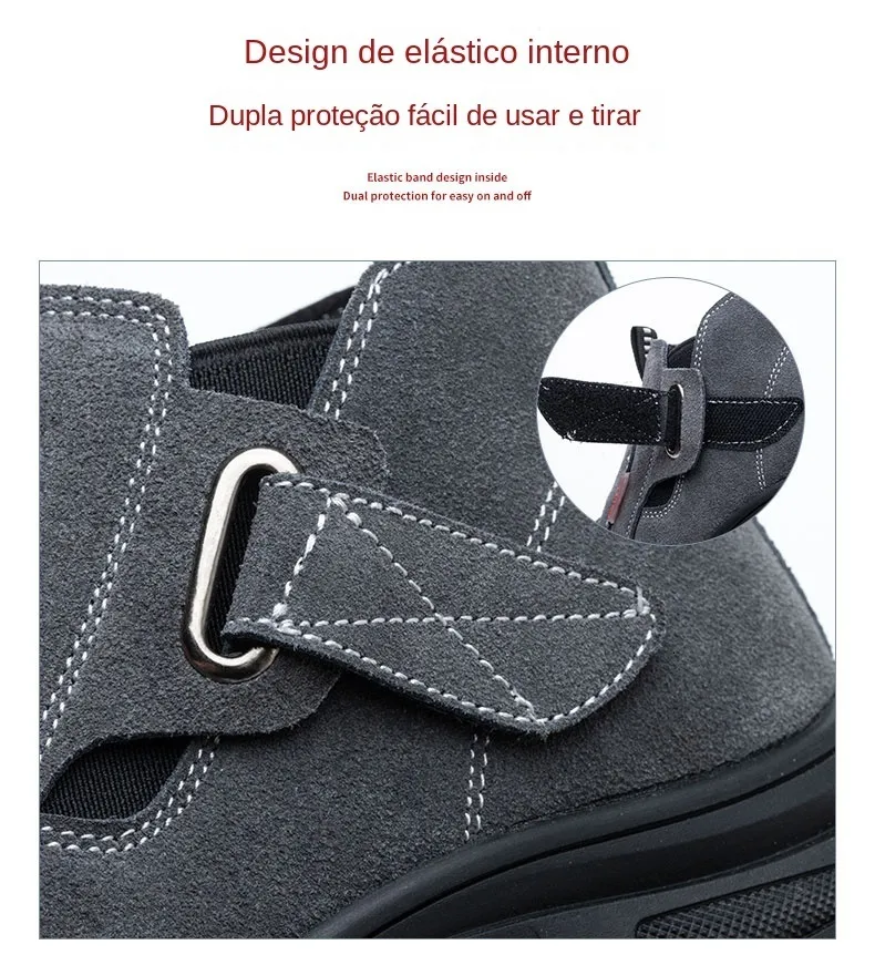 Chaussures de sécurité pour hommes, en cuir de vache, avec tête composite, anti-clou et antistatique, pour le soudage 241205_voghion.com