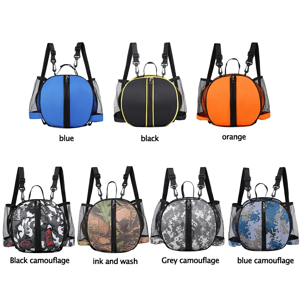 Outdoor Sports Shoulder Soccer Bags Training Equipment Storage Mesh Side Two-way Open Ball Bag Volleyball Basketball_voghion.com