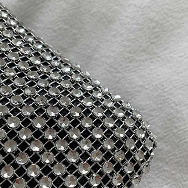 Ydlns Trend Kleine Rhie Quadratische Metallkette Design Schulter Umhängetasche Dia Münzgeldbörse Y241019_voghion.com