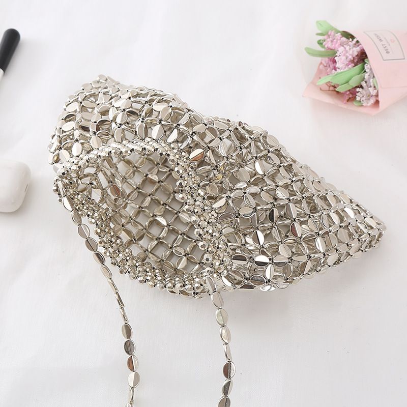 Borsa di perle rifinita con perline fatta a mano_voghion.com