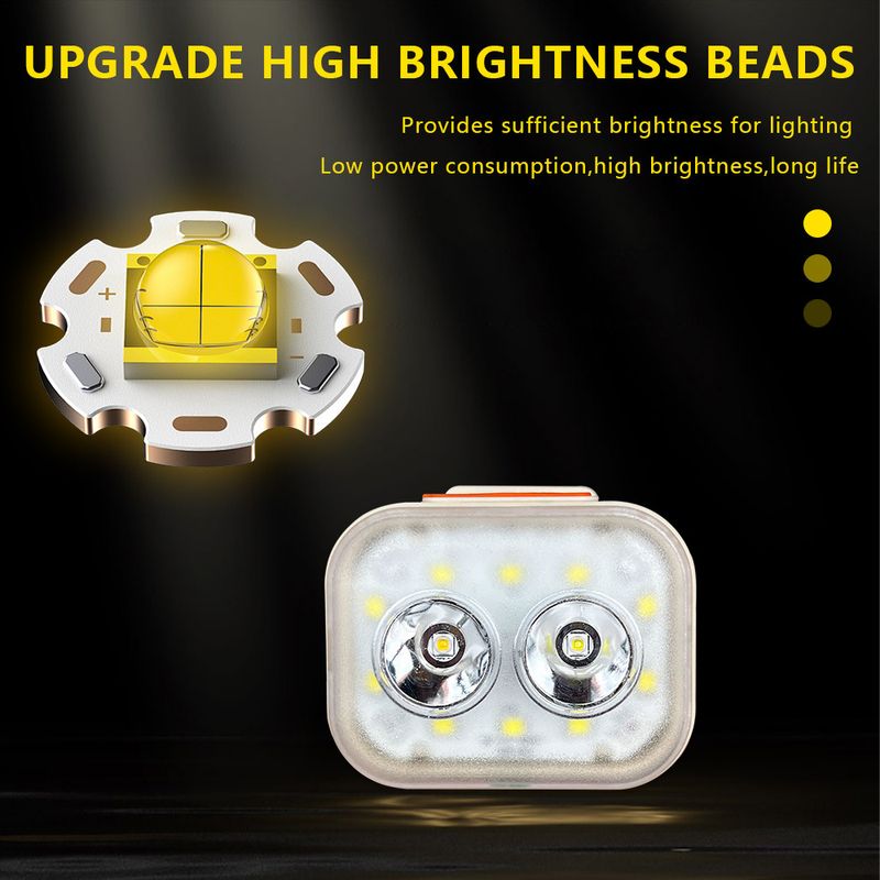 Nuovo LED ad alta potenza forte testa calva all'aperto pesca notturna montagna arrampicata faro cappello clip lampada_voghion.com