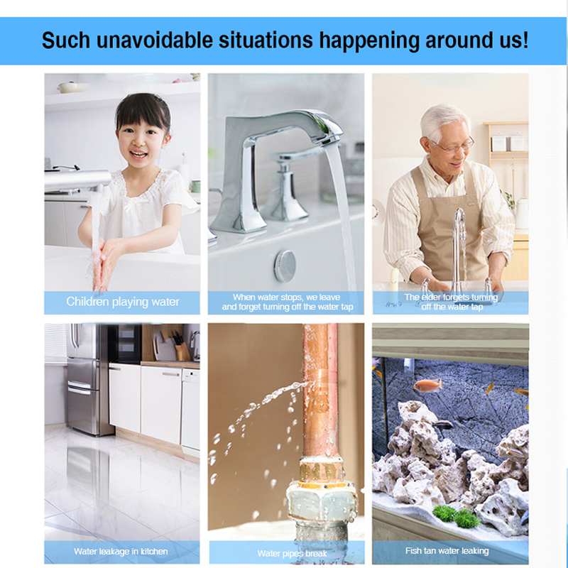 Tuya Wasserleckalarm Hausalarm WIFI Wasserlecksensor Detektor Wasserleckschutzsystem Smart Life APP_voghion.com