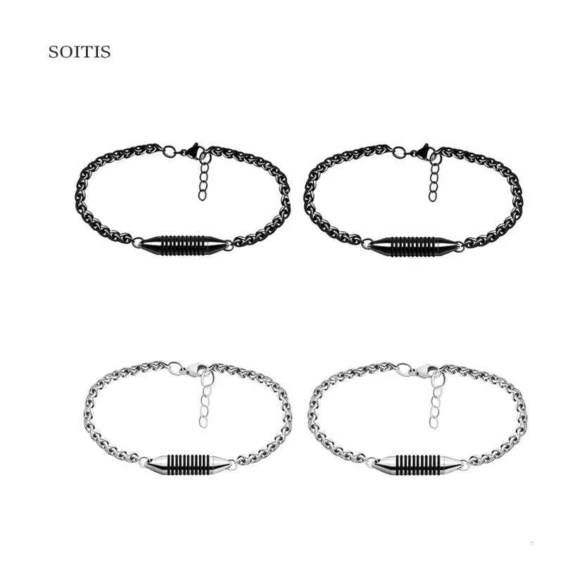 Soitis justerbar kæde urne smykker mode armbånd fyldbar aske souvenir åbningsbar bedeboks mindesmærke kremering mænd_voghion.com
