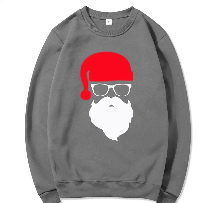 Kapuzenpullover für Herren/Damen, Weihnachtsmann, individuell gestalteter lustiger Reißverschluss, Rundhalsausschnitt, Herbst-Kapuzenpullover, Haruku Street-Sweatshirt 241022_voghion.com