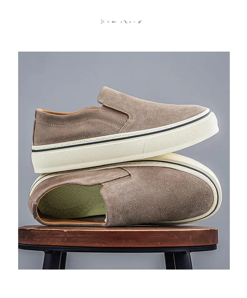 Men's Casual Shoes Versatile Breathable Canvas Slip-on Trainers_voghion.com