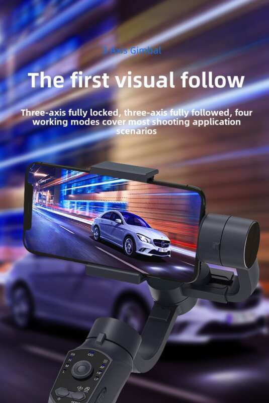 F10 PRO Handheld-Telefon Drei-Achsen-Gimbal-Stabilisator Shake, Internet-Promi-Live-Streaming-Achse Anti-Shake-Shooting_voghion.com