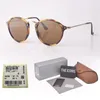 Hurtownia-Marka projekt Okrągłe okulary przeciwsłoneczne damskie męskie Metalowa oprawka Szklane soczewki Retro Vintage Sportowe okulary przeciwsłoneczne Gogle z_voghion.com