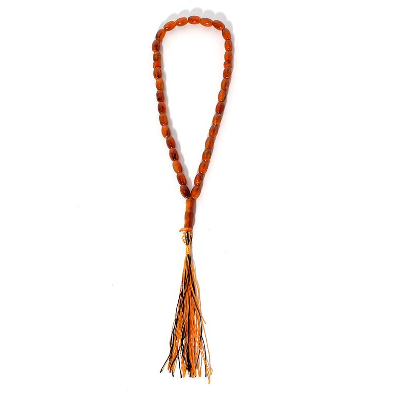 Bracciale con perle di preghiera musulmane ovale bicolore_voghion.com