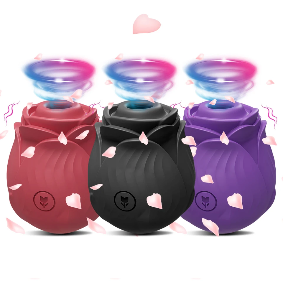 Rosenförmiger Saugvibrator Zur Oralen Klitorisstimulation_voghion.com