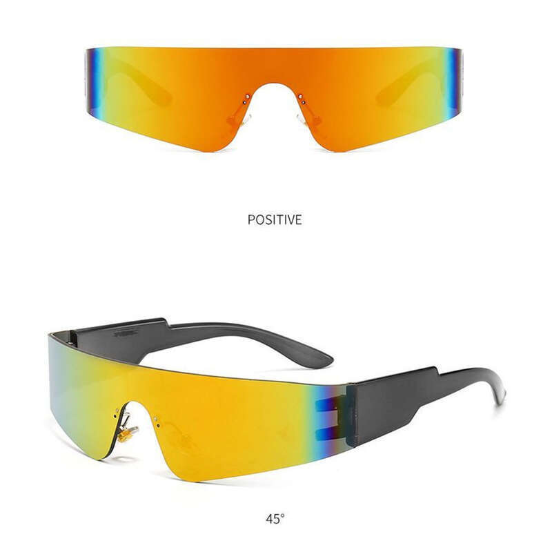 【 Fit Facial Curve 】 Chengkai Cyberpunk Future Technology Frameless Integrated For Driving, Cycling, Street Photography,_voghion.com