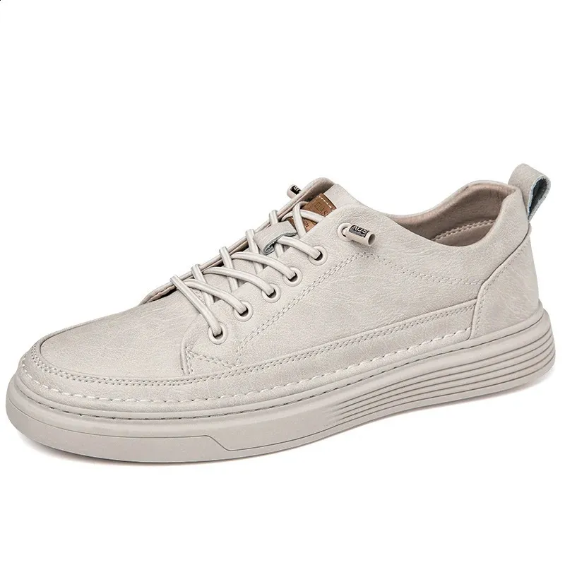 Abnkarwin Homens Couro Casual Sapatos Baixos Clássico Moda Primavera Verão Outono Inverno Tamanho Grande 47 240702_voghion.com