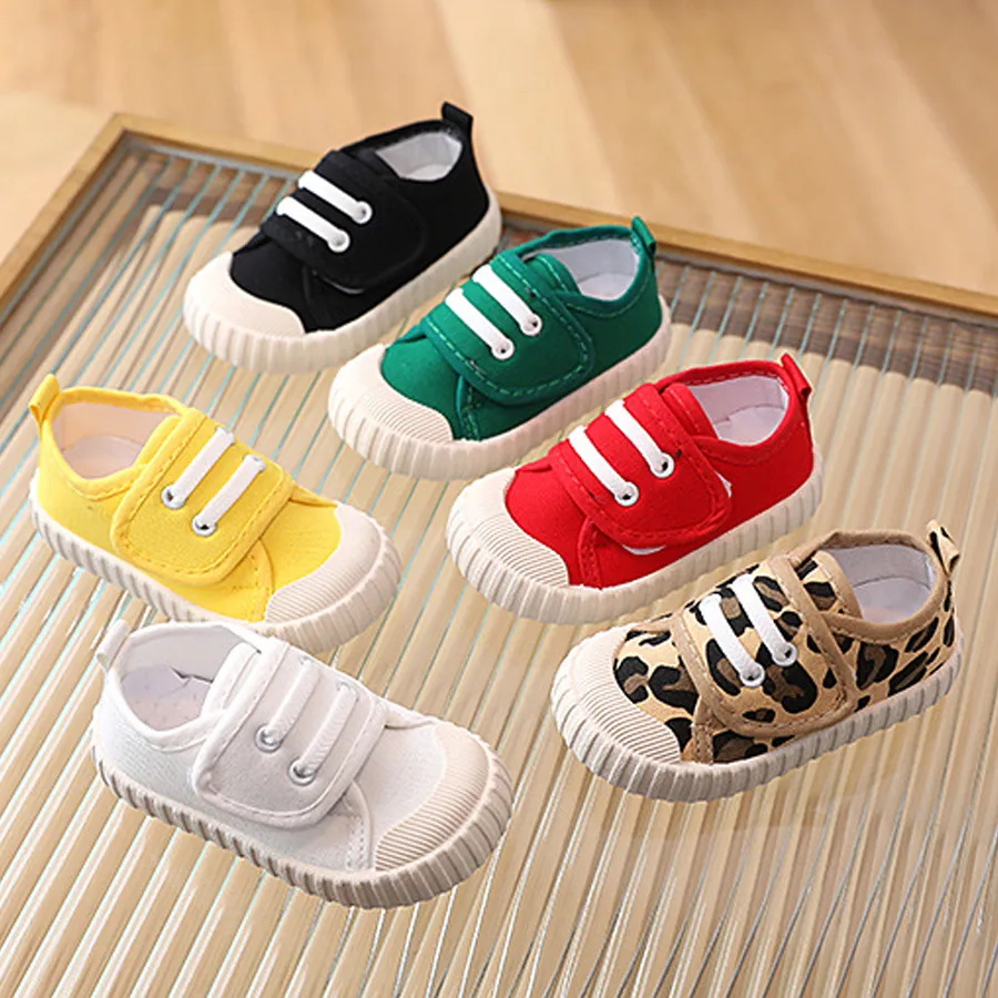 Infant Children Canvas New Fashion Classic Soft Comfortable Boys Cutefeet Sneakers Girls Casual Kids Skate Shoes Leopard_voghion.com