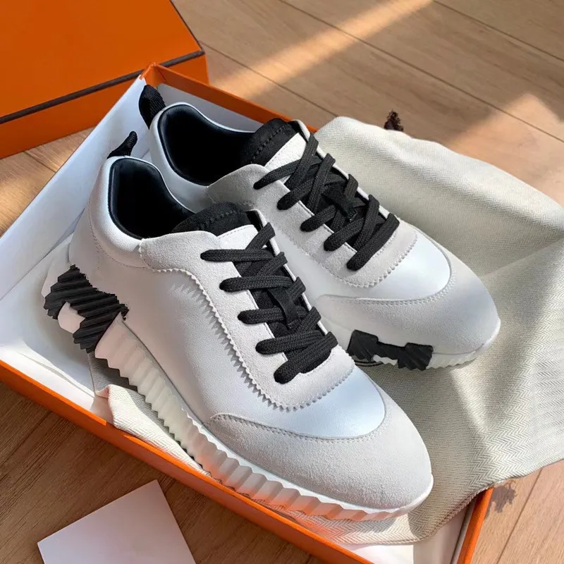 til mænd kvinder træningssko udendørs grøn sort afslappet designersneakers løbe dame herre flade joggingsko med æske_voghion.com