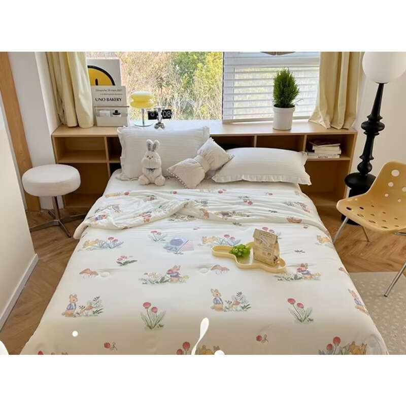 Couverture épaisse et chaude en coton tricoté pour l'été, vêtement frais et frais, motif dessin animé, pour enfants, printemps, automne et hiver_voghion.com