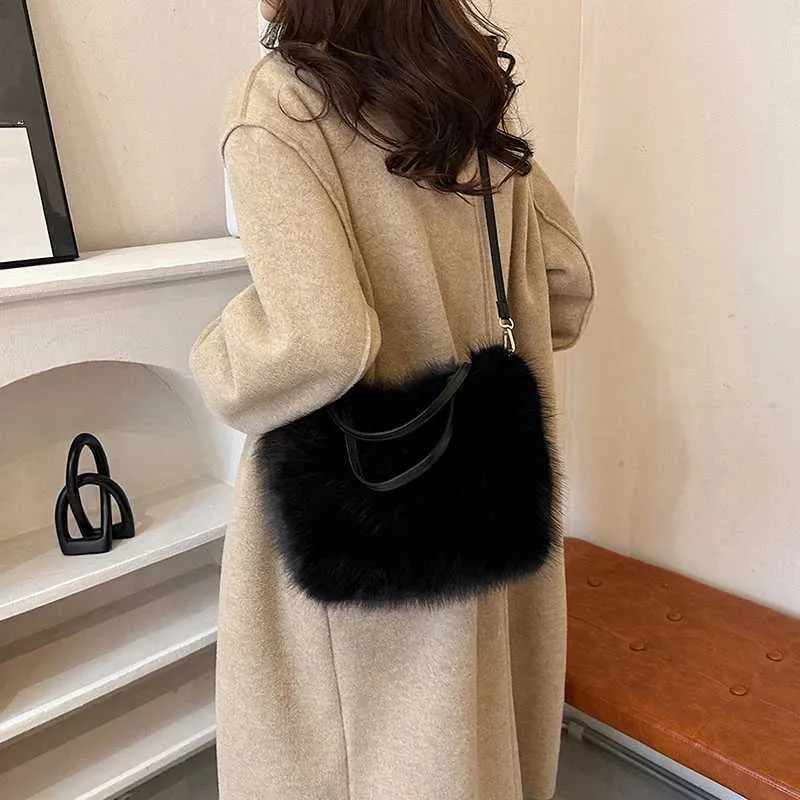 Borsa da donna con cerniera in velluto a coste di alta qualità, versatile, con bottone, in saldo nel 2024_voghion.com