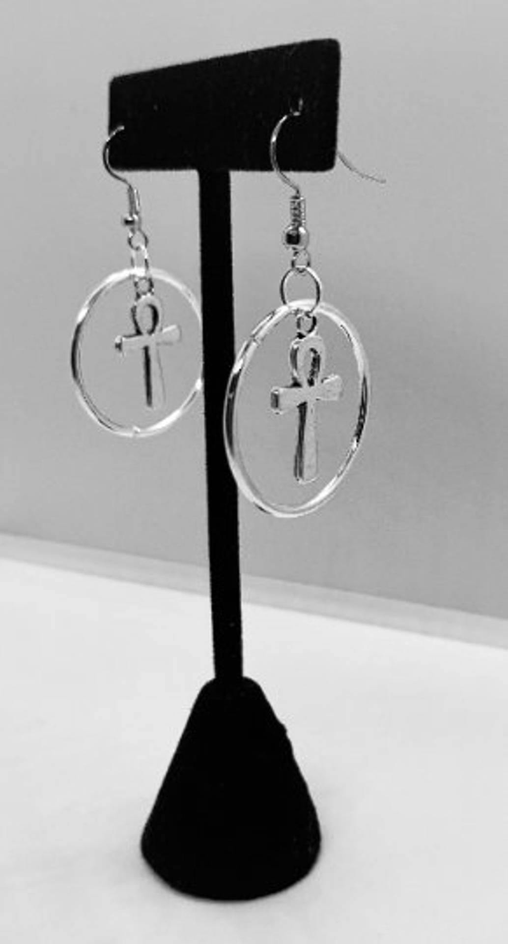 Earrings Handmade Egyptian Cross Earrings_voghion.com