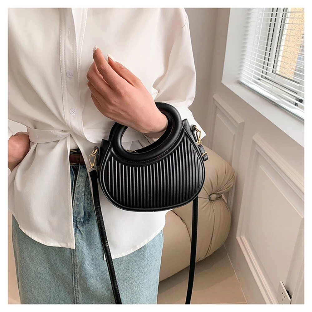 Borse a tracolla color caramella Y2k Style Borse da donna in pelle Borsa con cerniera_voghion.com