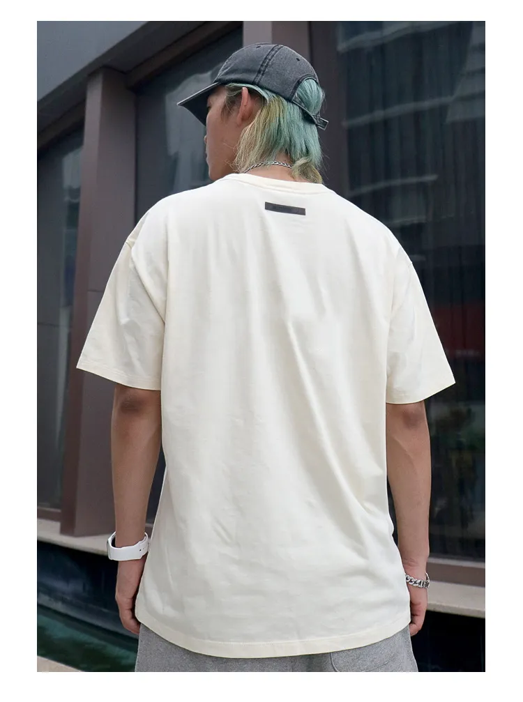 Custom OEM Manufacturer 250GSM Oversize 100 Cotton T Men Blank Drop Shoulder Heavy Weight Tee Shirts_voghion.com